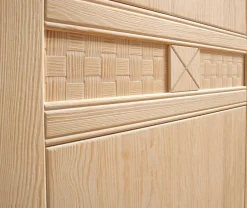 Effedue s.r.l. Vienna Wohnzimmerschrank mit Vitrine Pinie massiv in 4 Farben Clearance
