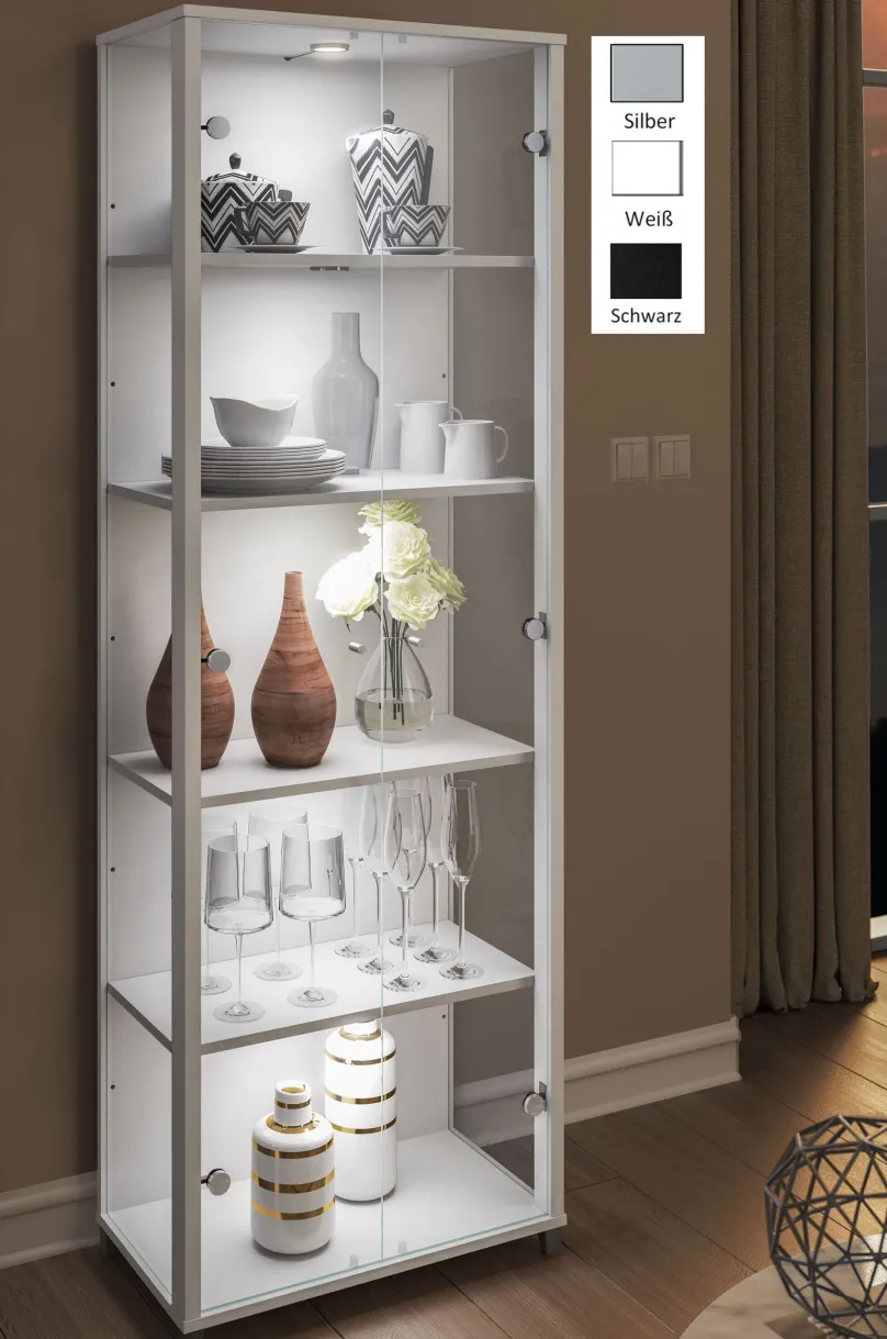 mkpreis Vitrinenschrank mit Beleuchtung Online