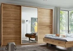 Forestales Woodside Kleiderschrank Massivholz Schwebetür Outlet